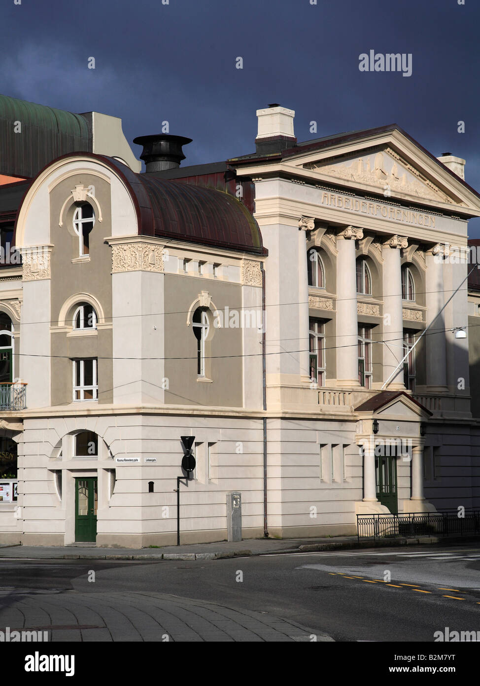 Norwegen-Alesund-Jugendstil-Architektur Stockfoto