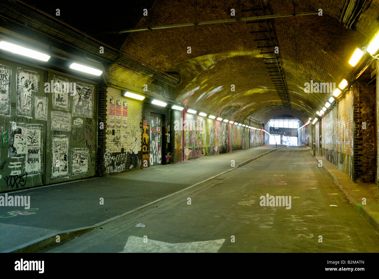 Banksy Kollektiv Cans Festival, "Leake Street" Tunnel Waterloo Station, London Stockfoto