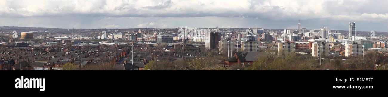 Leeds City Centre-Panorama Stockfoto