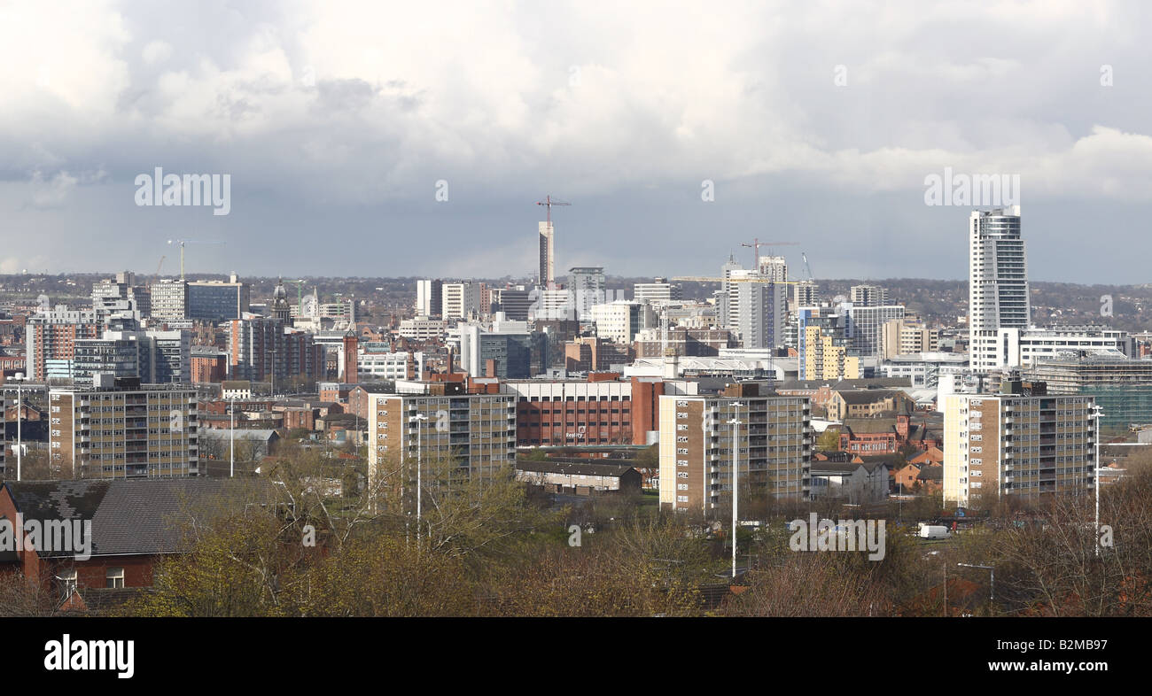 Skyline von Leeds Stockfoto
