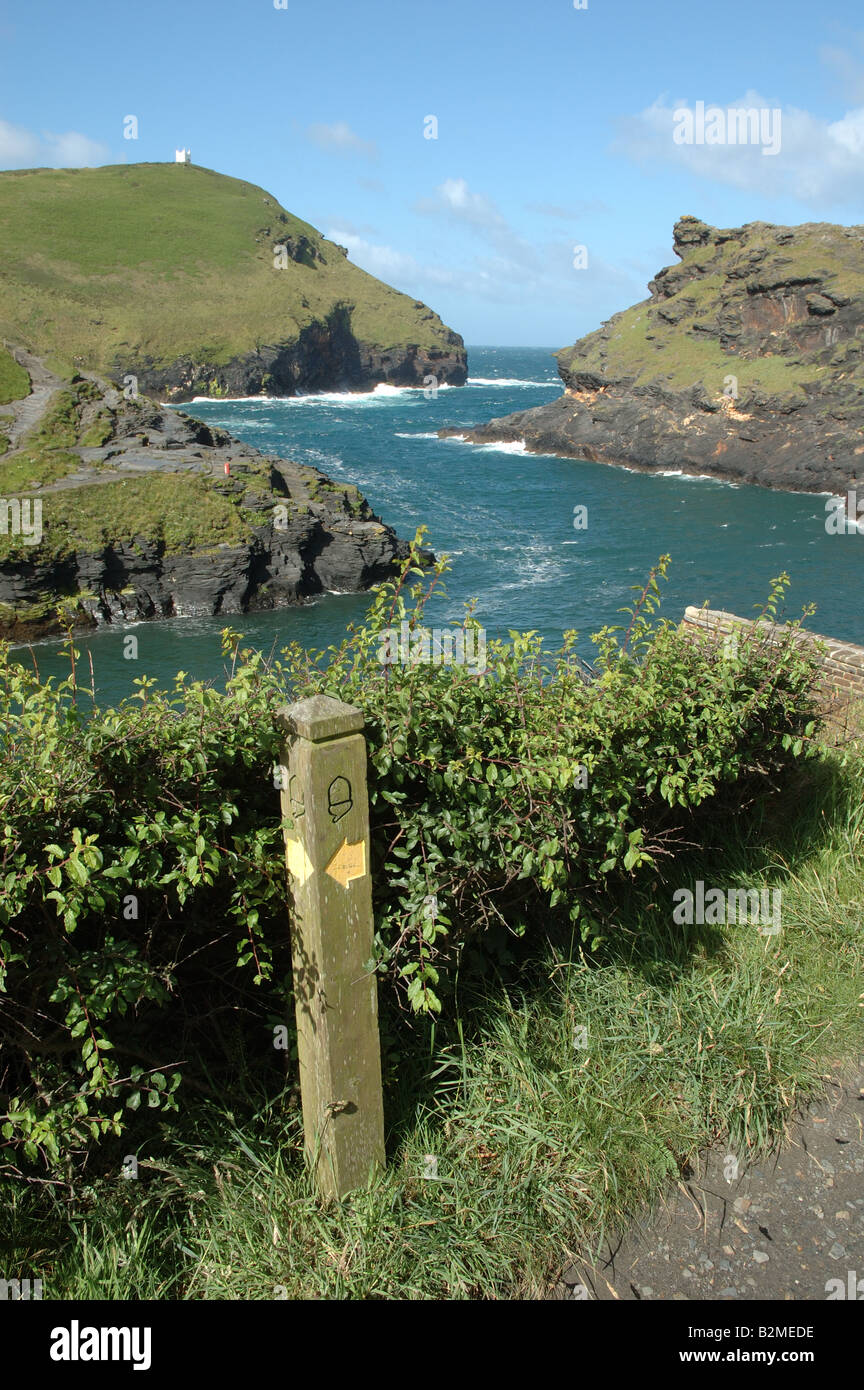 South West Coast Path, Boscastle, Cornwall, England, UK Stockfoto