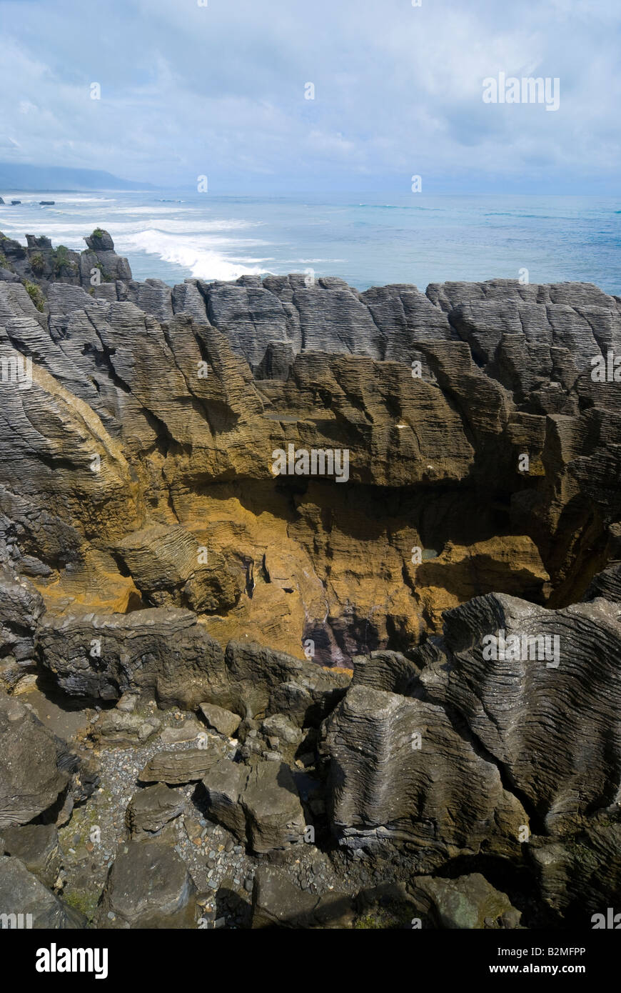 Pancake Rocks Stockfoto