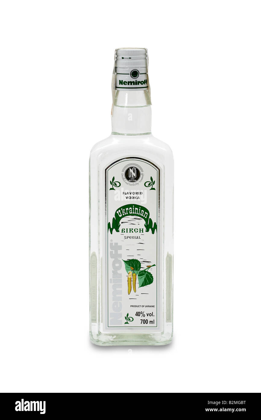 aromatisierter Wodka Birke ukrainischen spezielle Ukraine Einheiten Alkohol Stockfoto