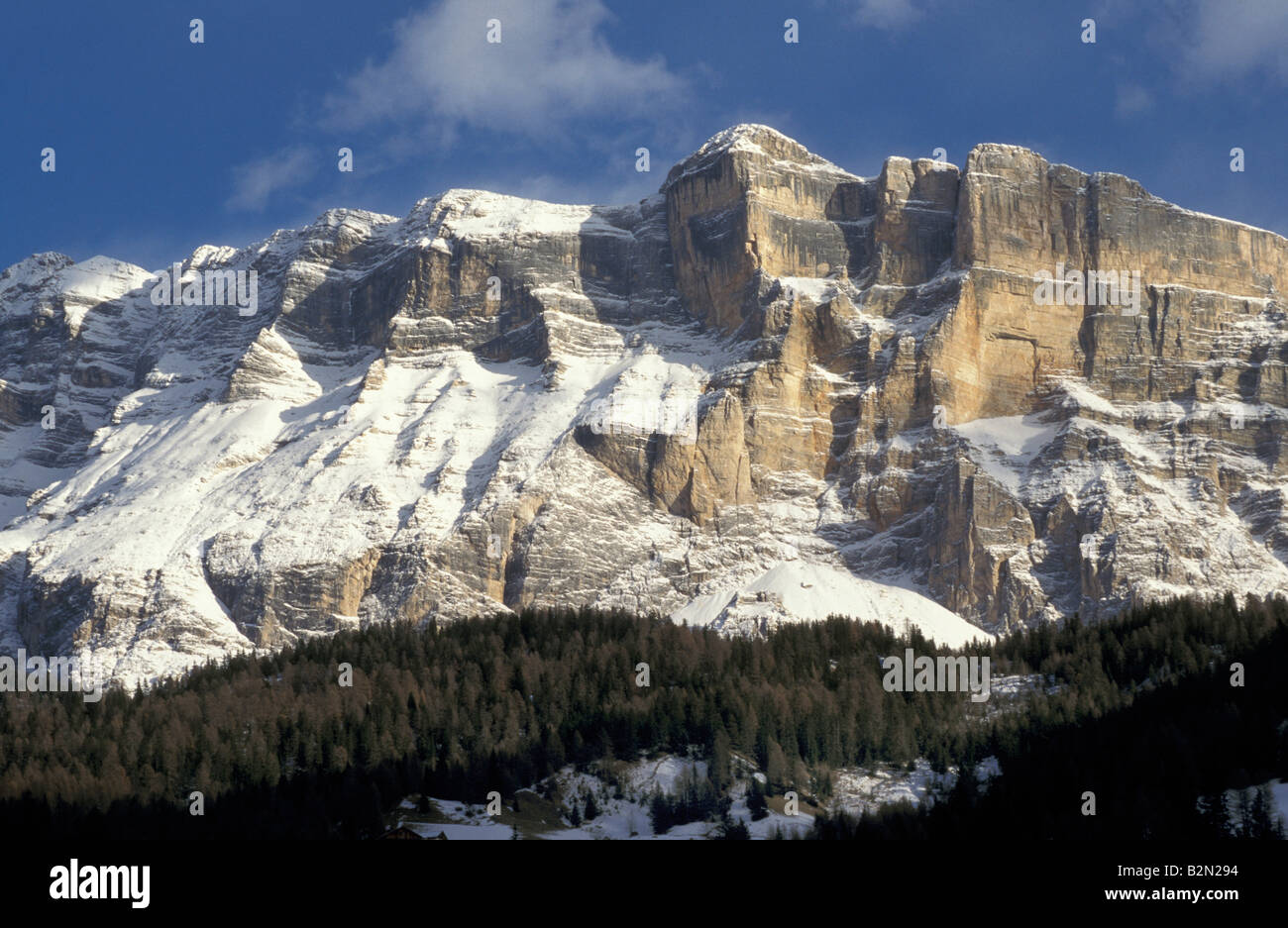 Croda di Santa Croce Berg, Gadertal, Italien Stockfoto