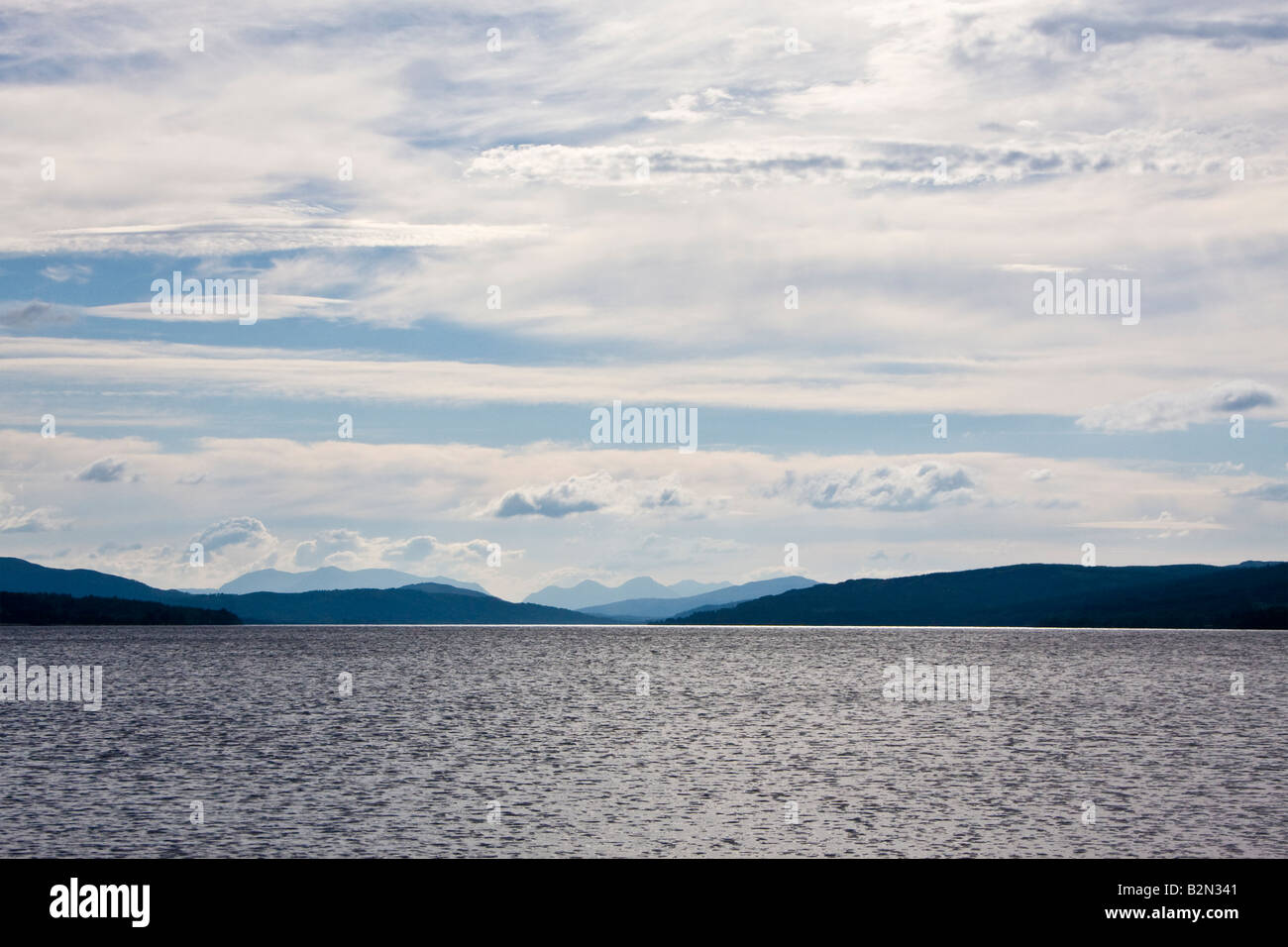 Loch Rannoch Blick auf Rannoch Moor, Perth und Kinross, Schottland, Großbritannien Stockfoto