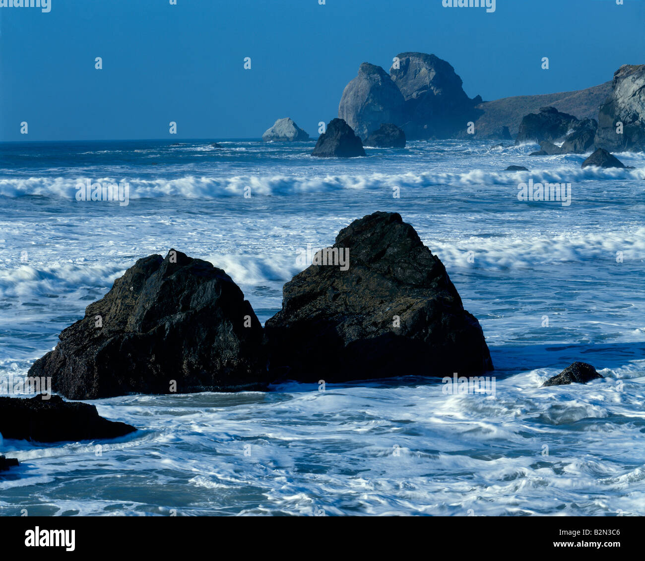 Pacific Coast, Del Norte Coast Redwood National Park Kalifornien USA, durch Willard Clay/Dembinsky Foto Assoc, Stockfoto