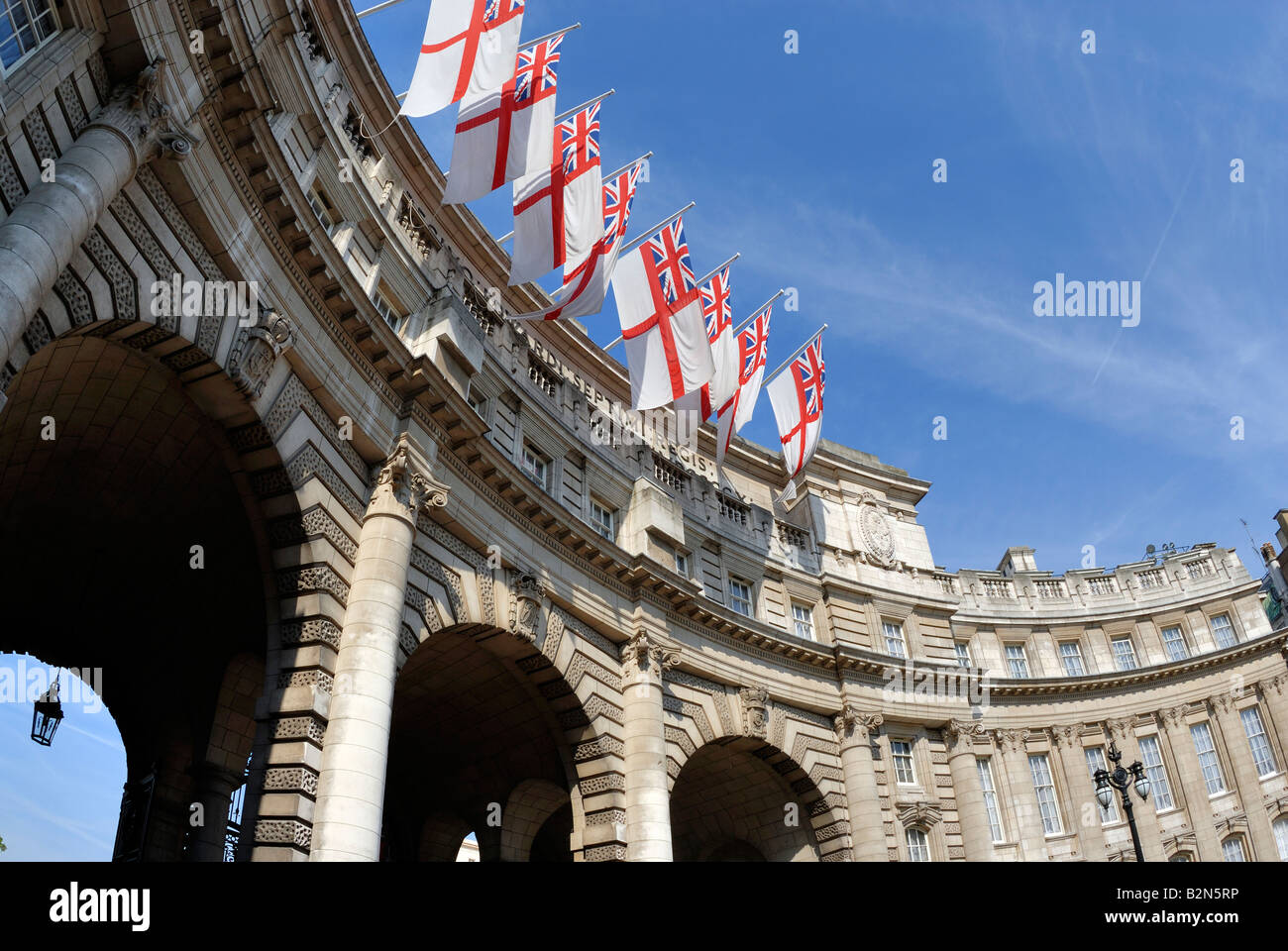 Admiralty Arch London, Nahaufnahme Stockfoto