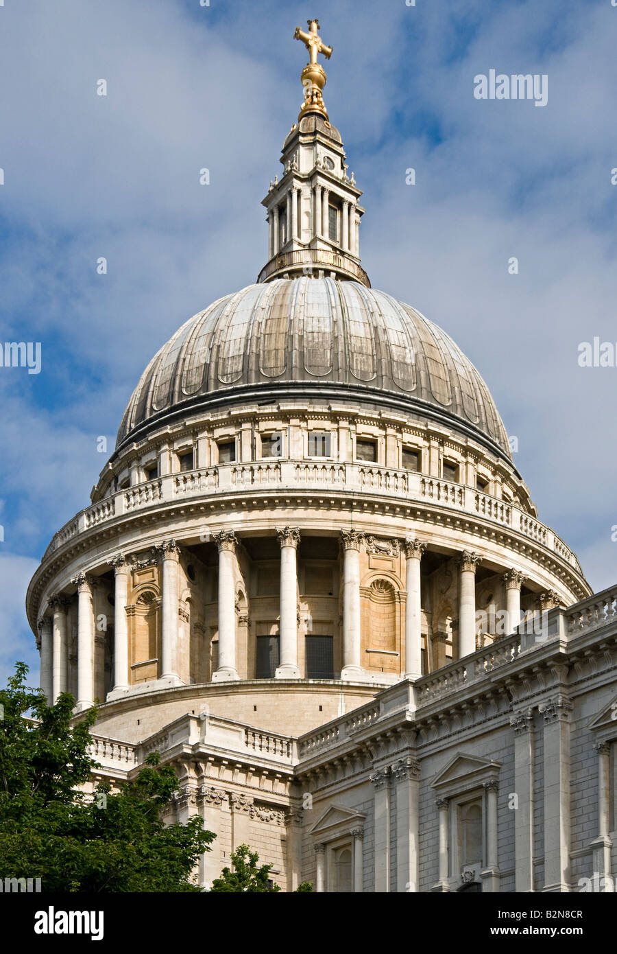 Kuppel der St Pauls Cathedral London Vereinigtes Königreich Stockfoto