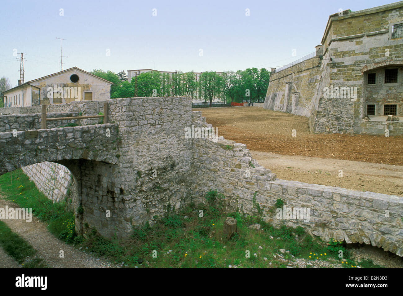Habsburger Festung Gradisca Isonzo, Italien Stockfoto