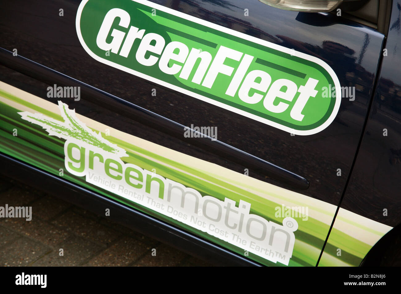 Mietwagen in GreenMotion emissionsarm Mietflotte, London Stockfoto