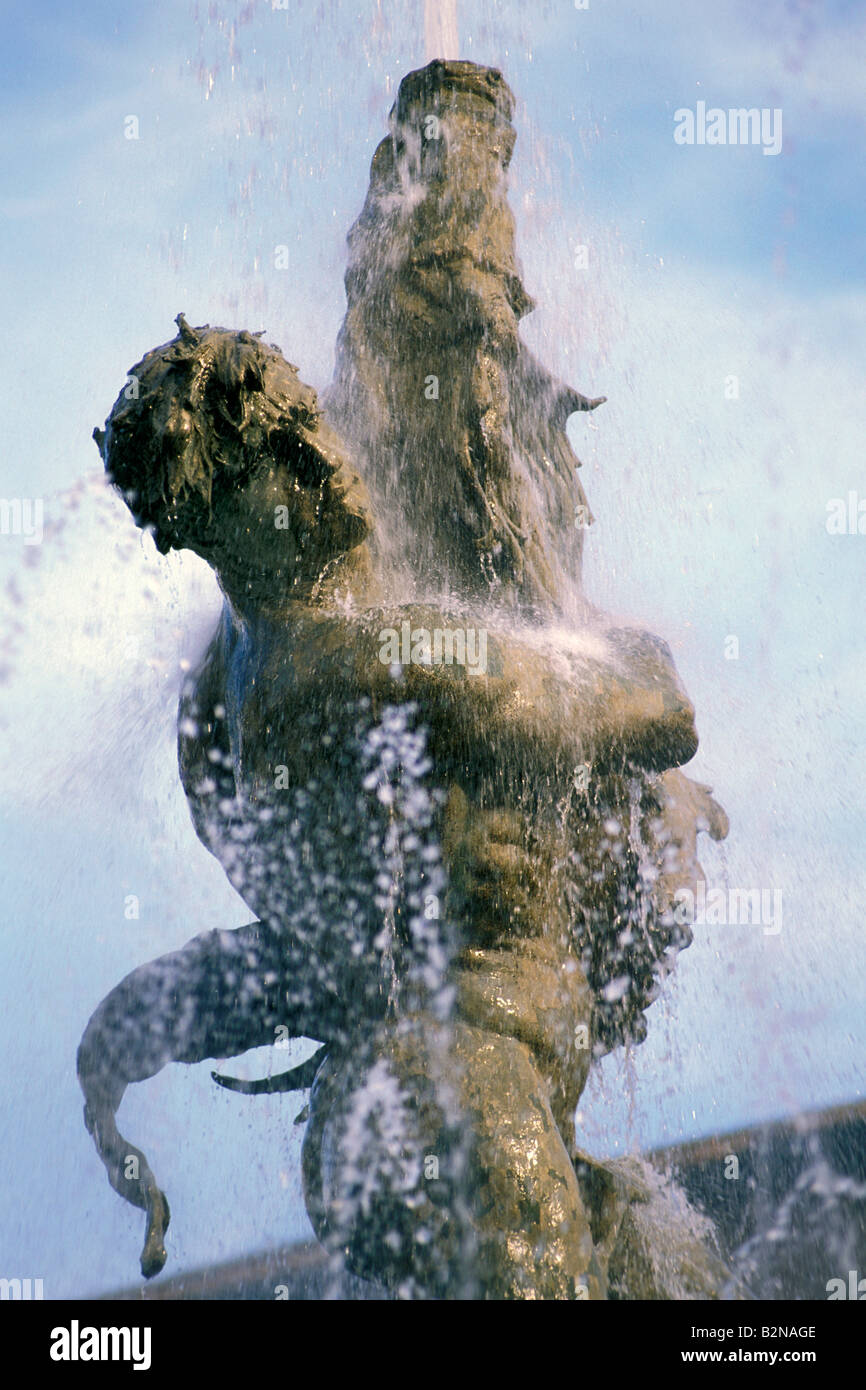 Piazza della Repubblica: Naiadi-Brunnen, Rom, Italien Stockfoto