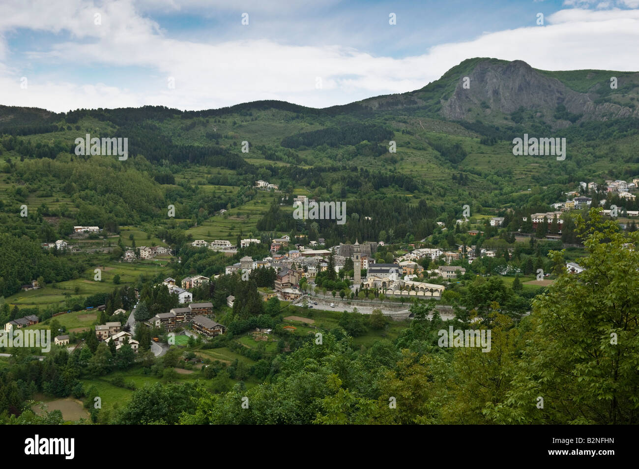 Santo Stefano d'aveto Dorf, Aveto Regionalpark, Italien Stockfoto