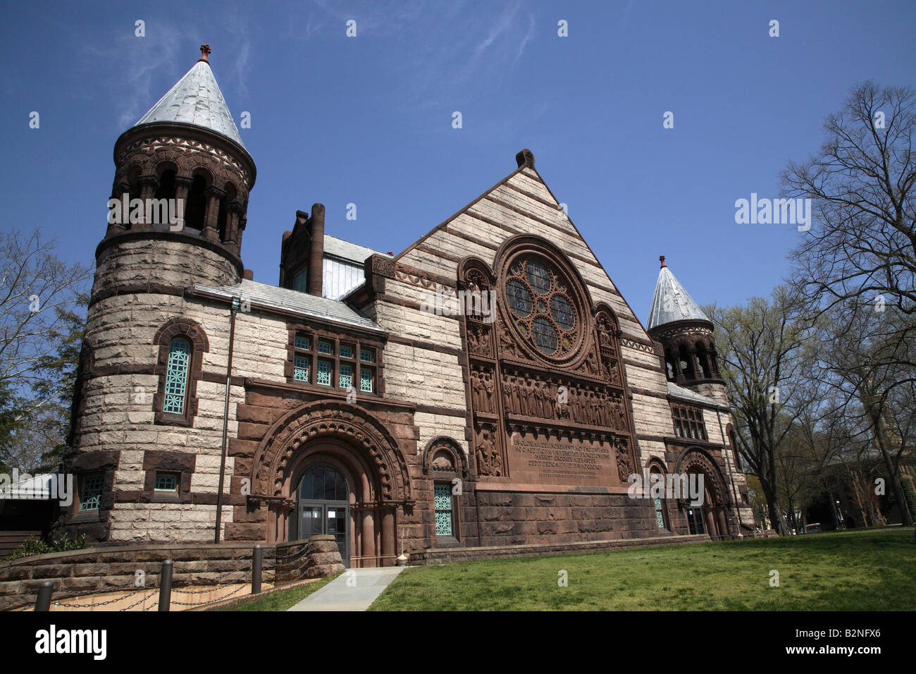 Südseite von Alexander Hall an der Princeton University. Stockfoto