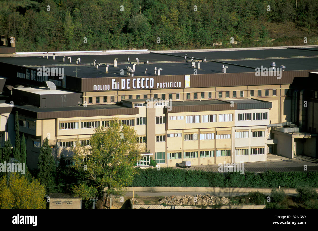 de Cecco Pasta-Fabrik, Fara San Martino, Italien Stockfoto