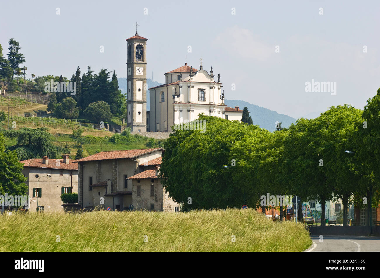 San Michele Arcangelo Kirche, Mapello, Italien Stockfoto