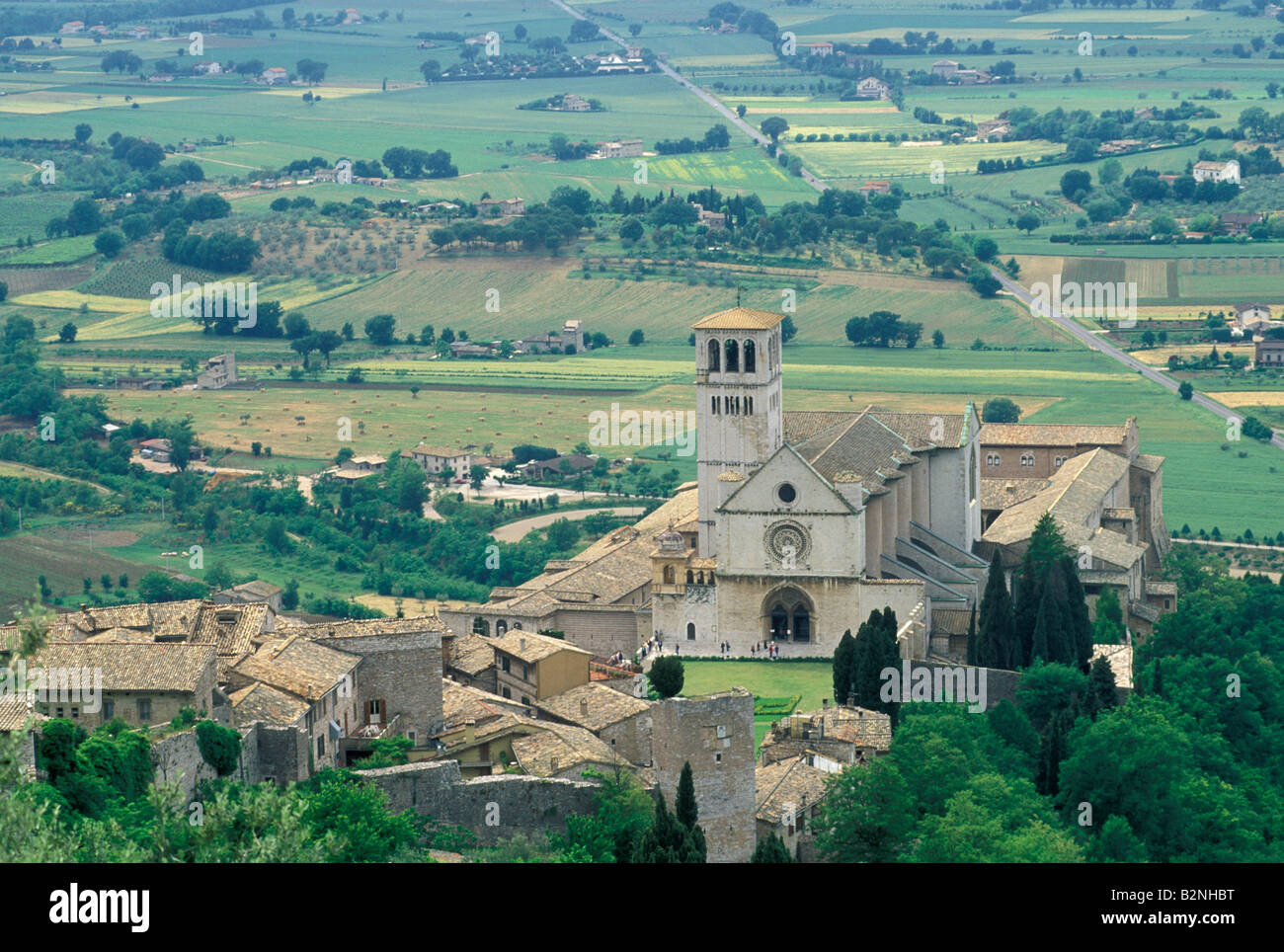 die Kirche Sankt Franziskus, Assisi, Italien Stockfoto