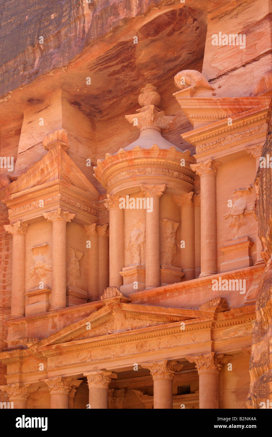 Petra Jordan Al-Khaznah der Schatzkammer Stockfoto