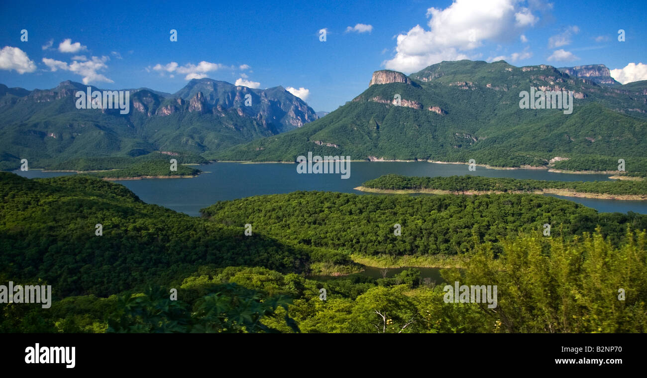 Aussicht von der Copper Canyon Railway, Mexiko gesehen Stockfoto