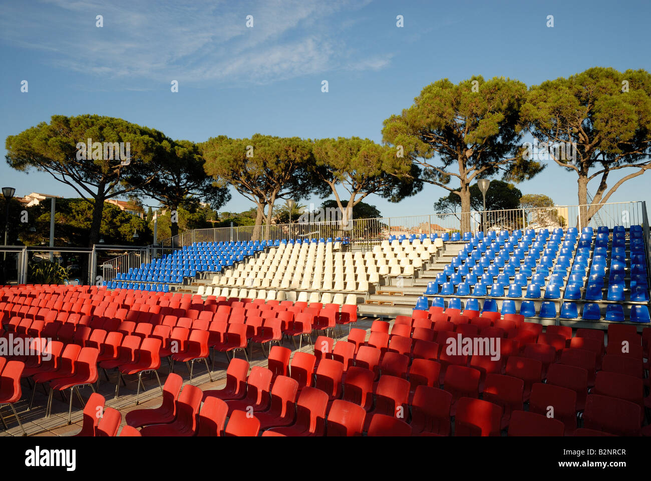 Open Air Kino in Saint Maxime, Frankreich Stockfoto