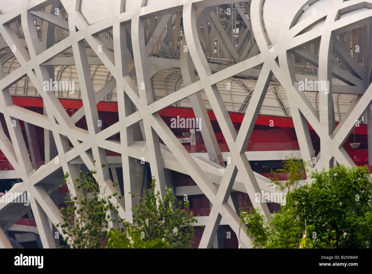Nationalstadion Peking oder Vogelnest in Peking China Stockfoto