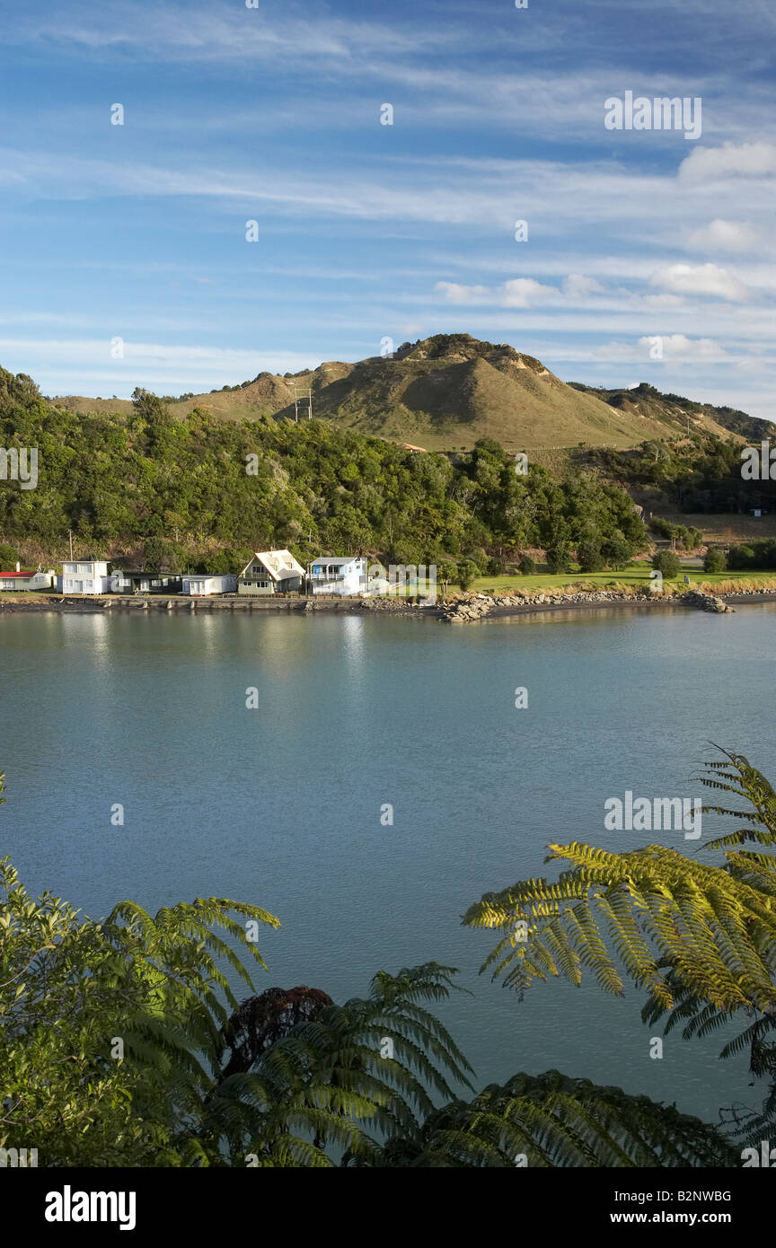 Holiday Homes Baches Tongaporutu Taranaki Nordinsel Neuseeland Stockfoto