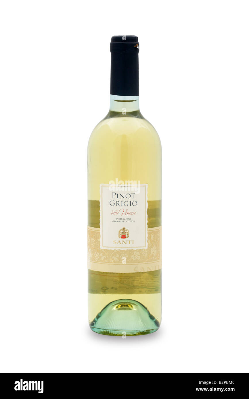 Pinot Grigio Wein santi Stockfoto