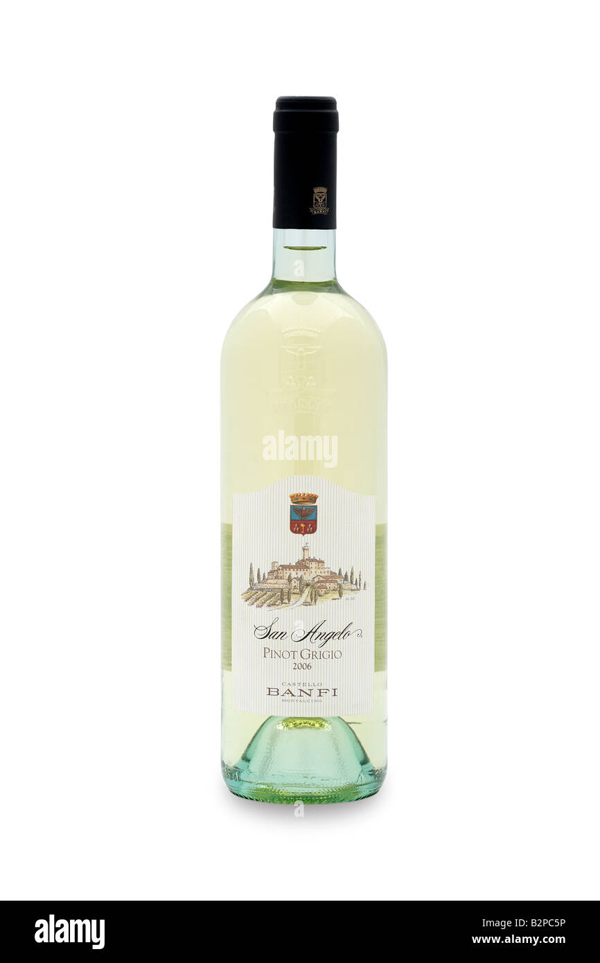 San Angelo Pinot Grigio 2006 Castello Banfi Montalcino Wein Stockfoto