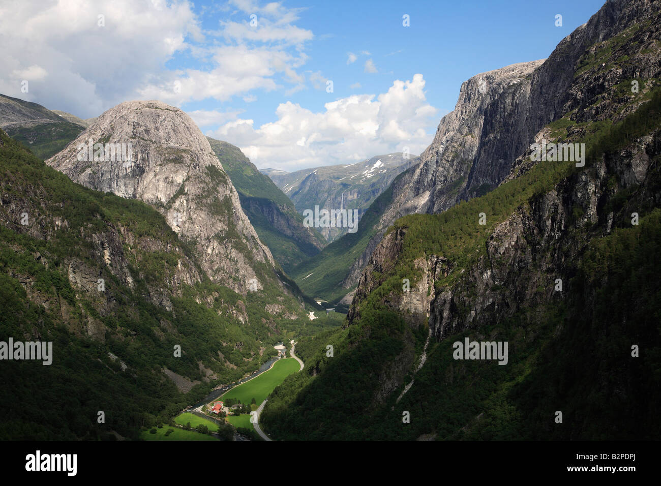 Norwegen-Stalheim Berglandschaft Landschaft Stockfoto