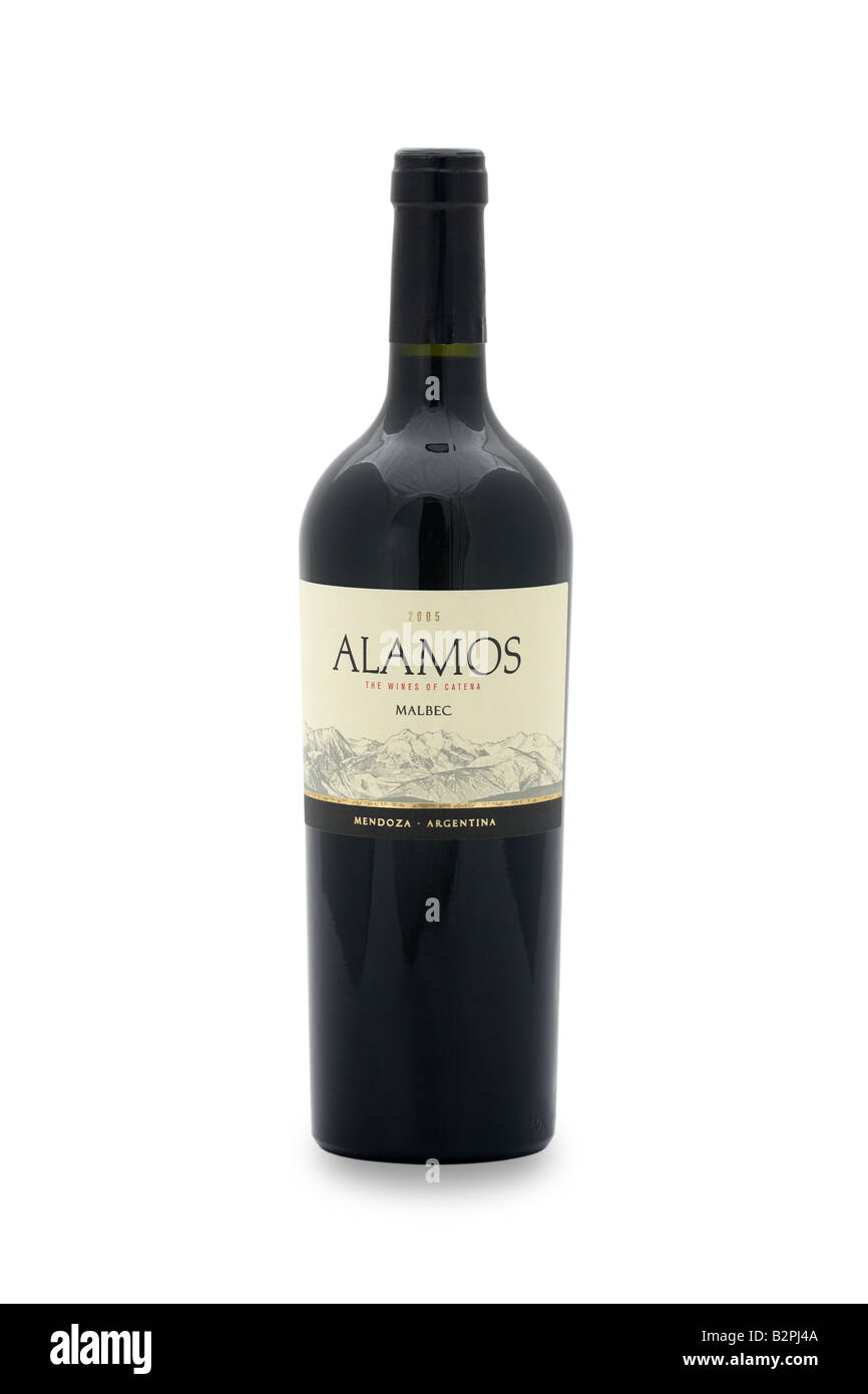 Alamos die Weine von Catena Malbec Argentinien rot Wein Stockfoto