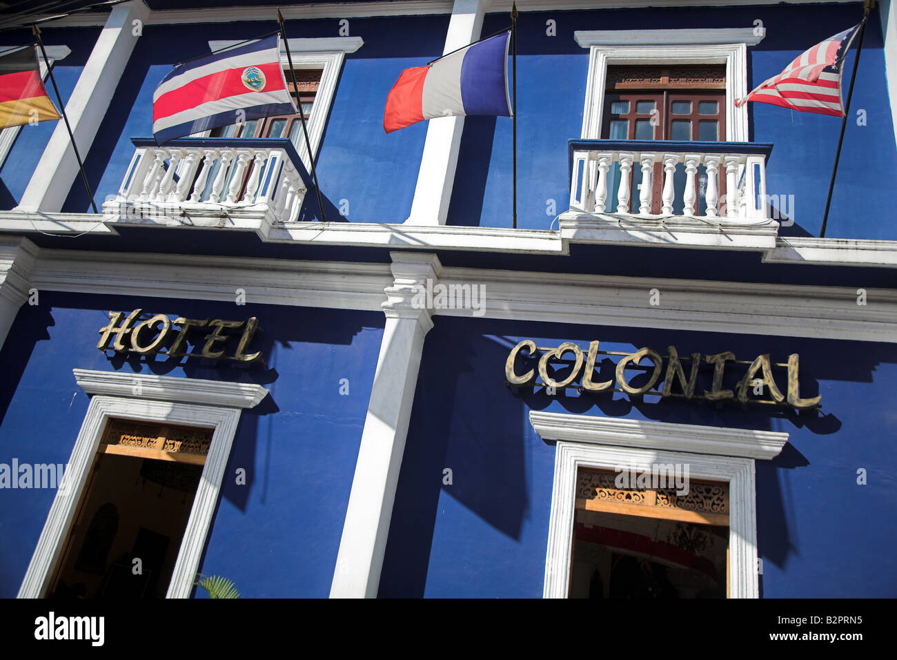 Ein Hotel in der Unesco gelistet koloniale Stadt von Granada in Nicaragua. Stockfoto