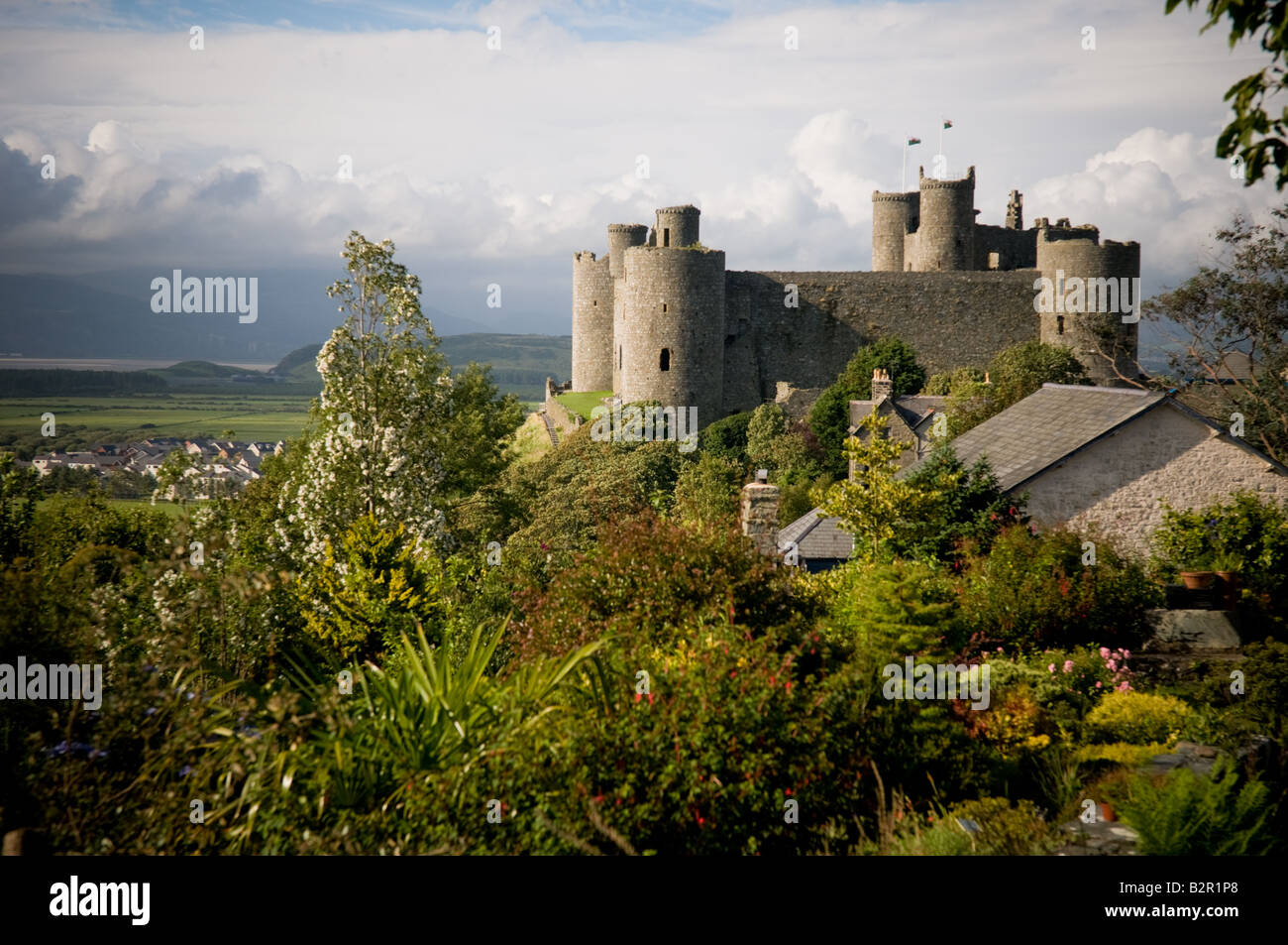 Harlech Castle Snowdonia Gwynedd Nordwales UK Stockfoto