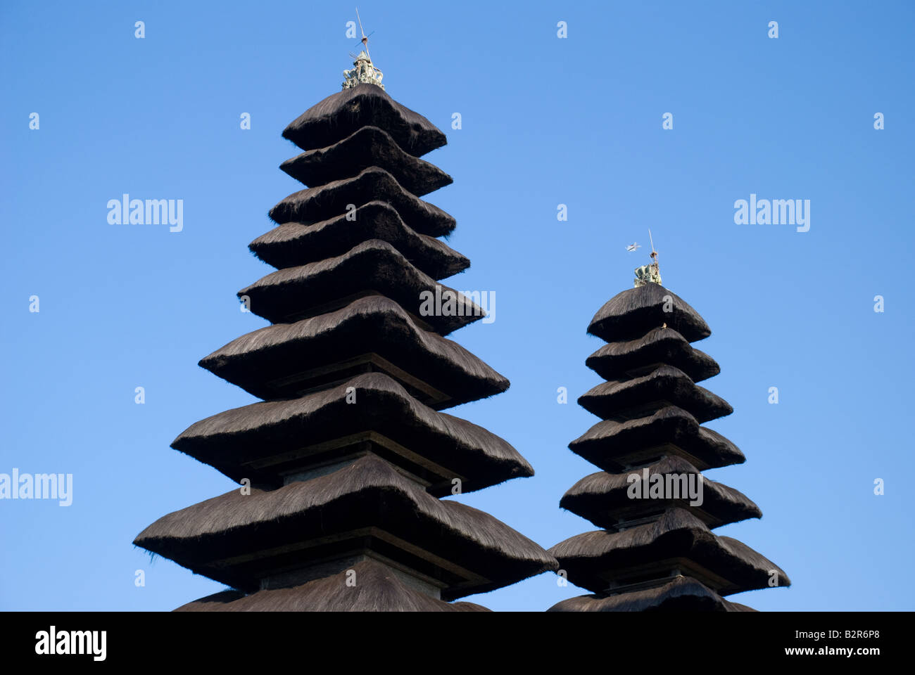 Taman Ayun Tempel in Mengwi blauer Himmel Anbetung hindu religiösen Pagoden festival Stockfoto