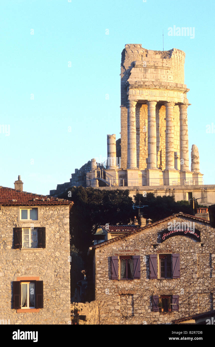 Augustus Gallo-römischen Trophäe von La Turbie Alpes-Maritimes 06 Cote d ' Azur französische Riviera PACA Frankreich Europa Stockfoto