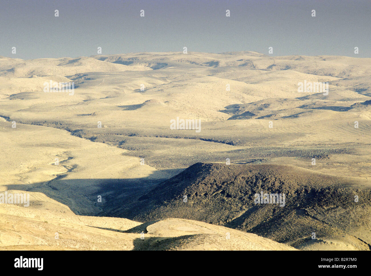 Juda Wüste, Totes Meer, Jordanien-Hügel Stockfoto