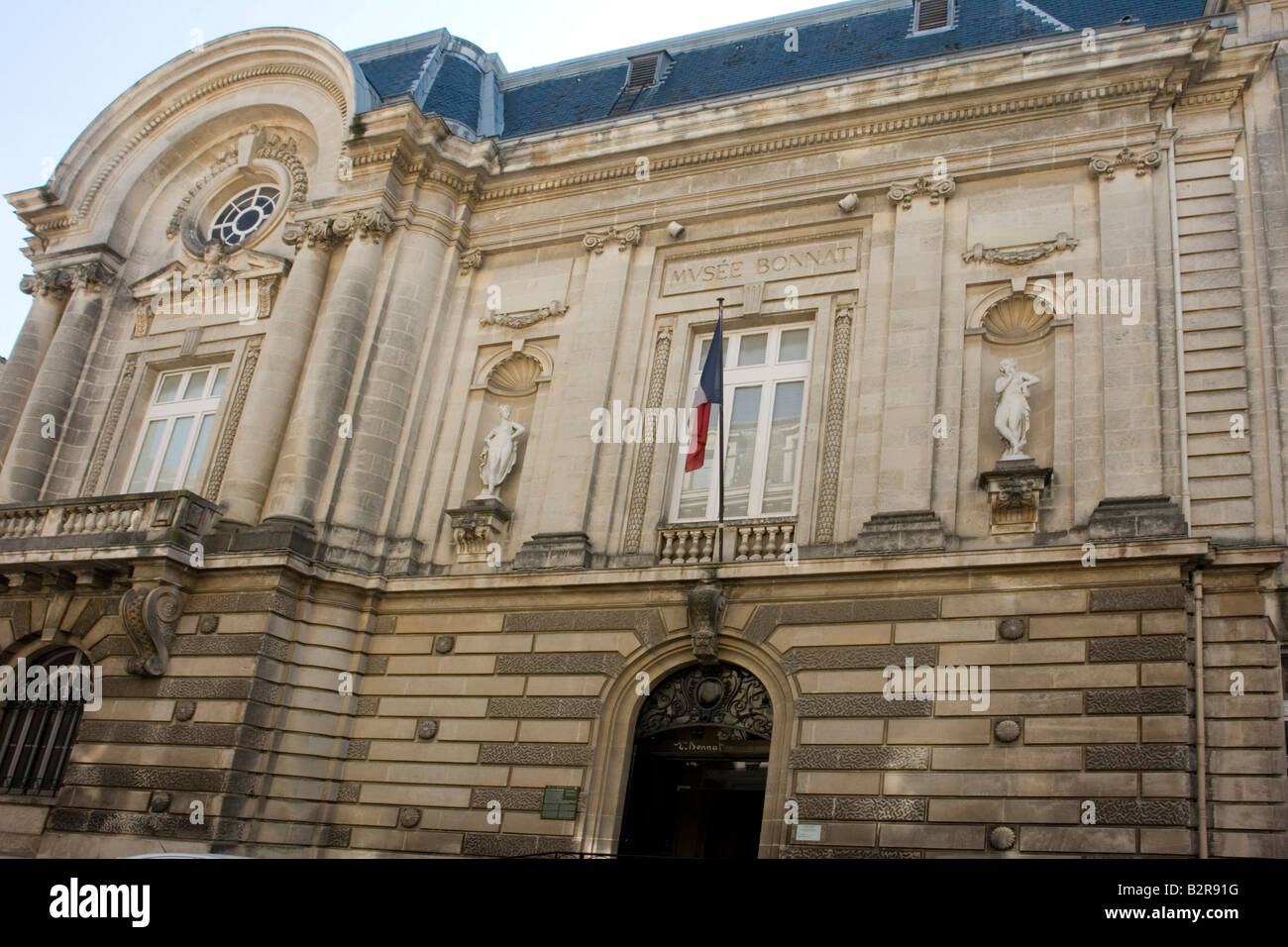 Eingang von Bonnat Museum Bayonne Aquitaine Frankreich Stockfoto