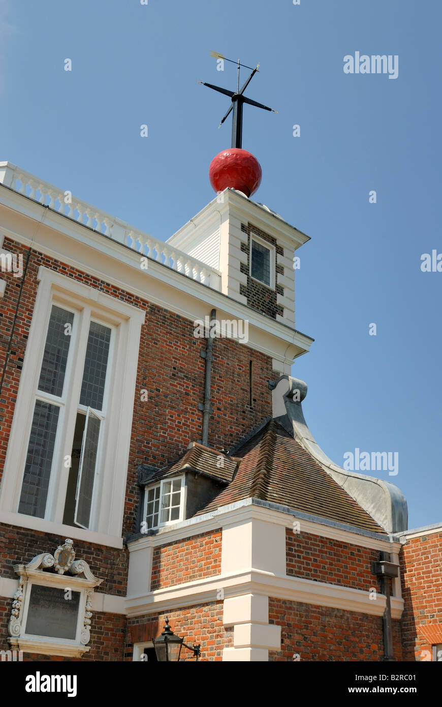 Oktagonalraum und Zeitball, Royal Observatory Greenwich Stockfoto
