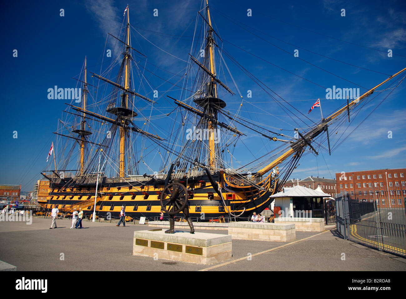 HMS Victory in Portsmouth, Hampshire, England, Vereinigtes Königreich Stockfoto
