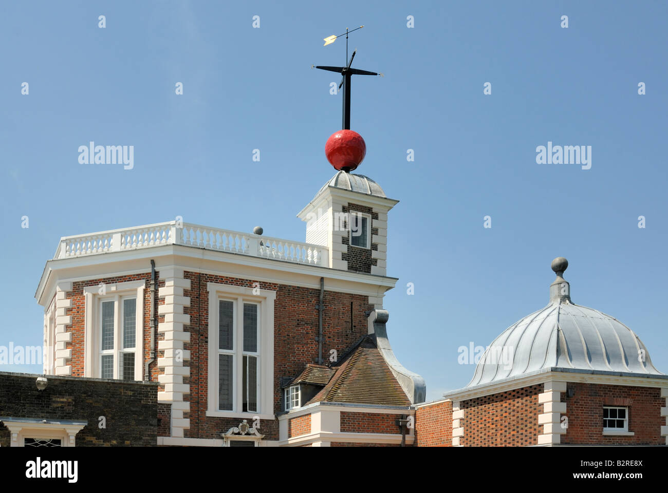 Oktagonalraum und Zeitball, Royal Observatory Greenwich Stockfoto