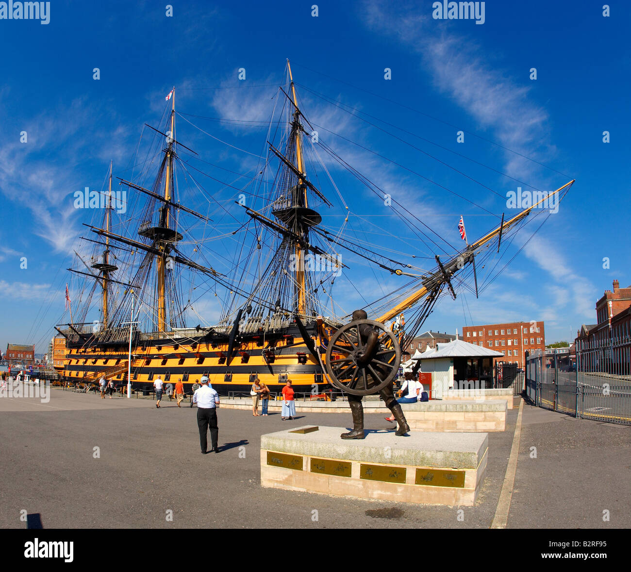 HMS Victory in Portsmouth, Hampshire, England, Vereinigtes Königreich Stockfoto