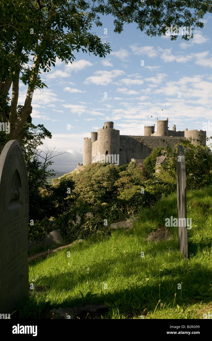 Harlech Castle Snowdonia Gwynedd Nordwales UK Stockfoto