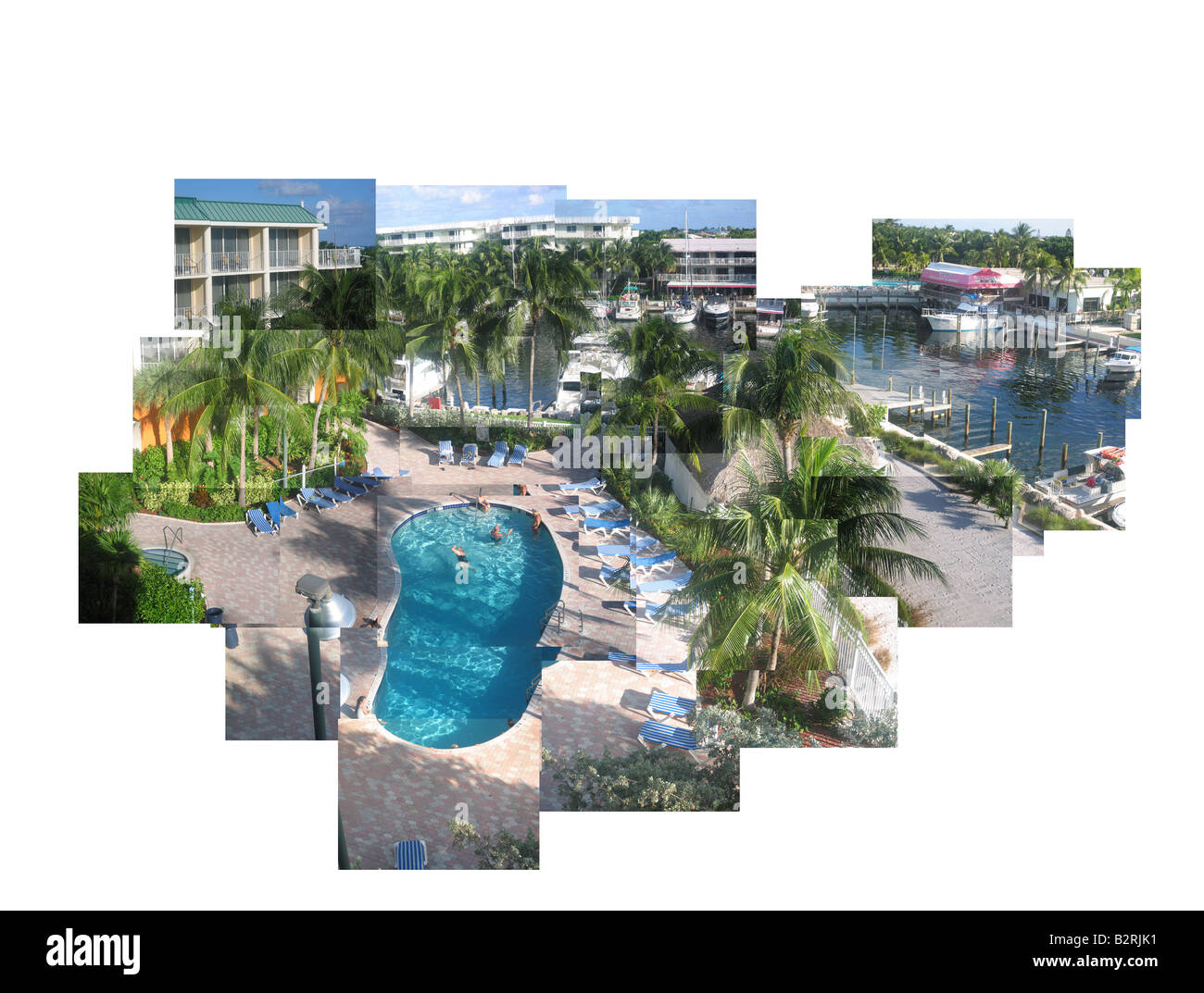 Foto Tischler des Ramada Hotels Key Largo, Florida Stockfoto