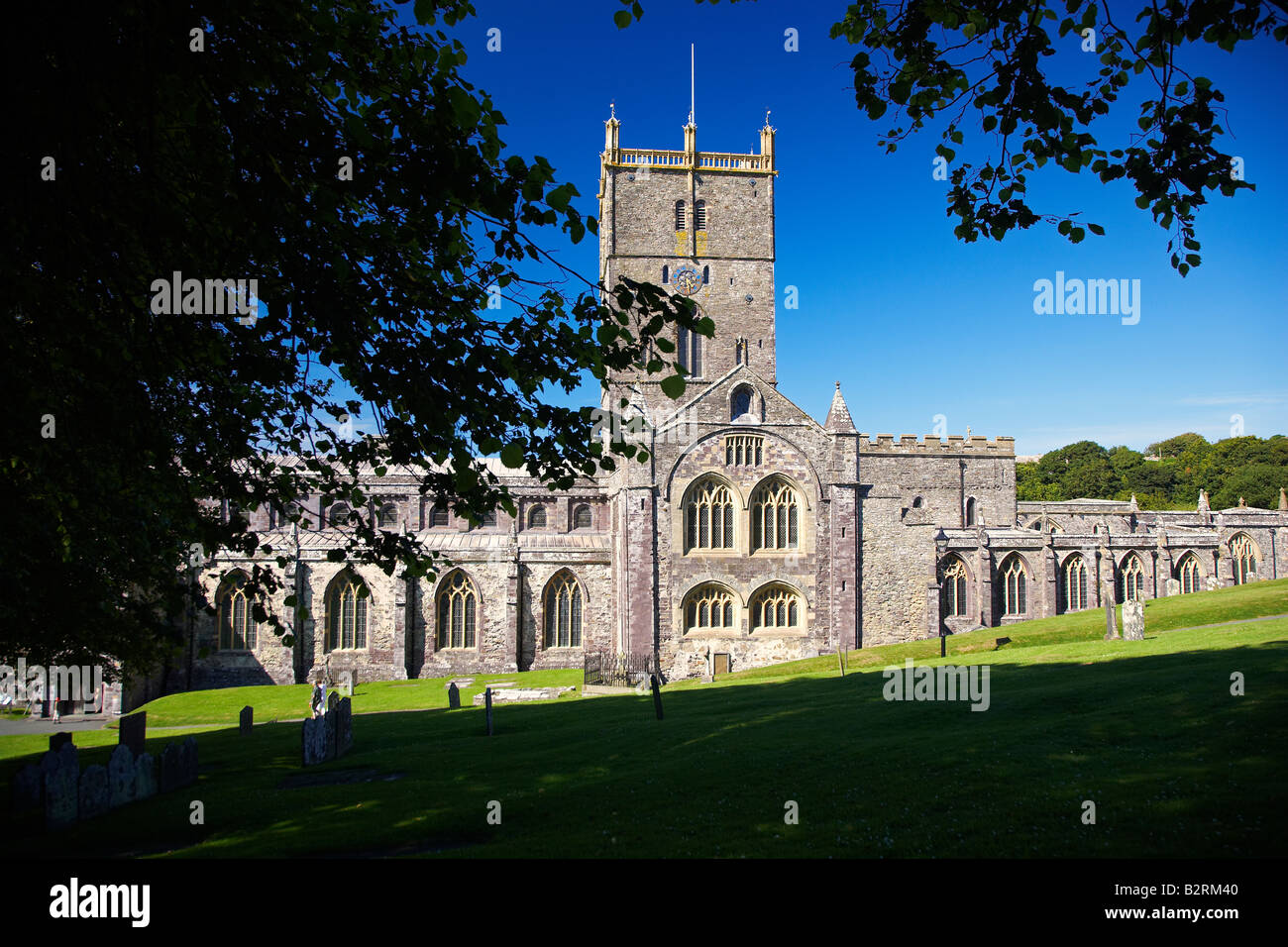 St. Davids Kathedrale, Str. Davids, Pembrokeshire, West Wales, UK Stockfoto