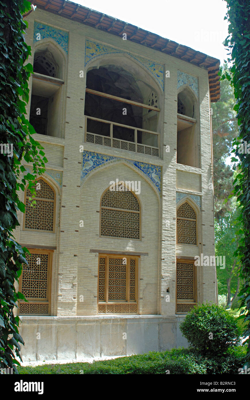 Iran - Esfahan-Hasht Behesht-Palast, historisch auch als Ispahan oder Hispahan, Altpersisch gerendert: Aspadana, Stockfoto