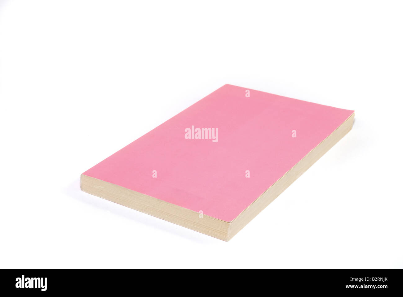 Ein rosa Taschenbuch buchen mit nur einem Barcode auf dem Cover Literatur Seriennummer Konzepte Stockfoto