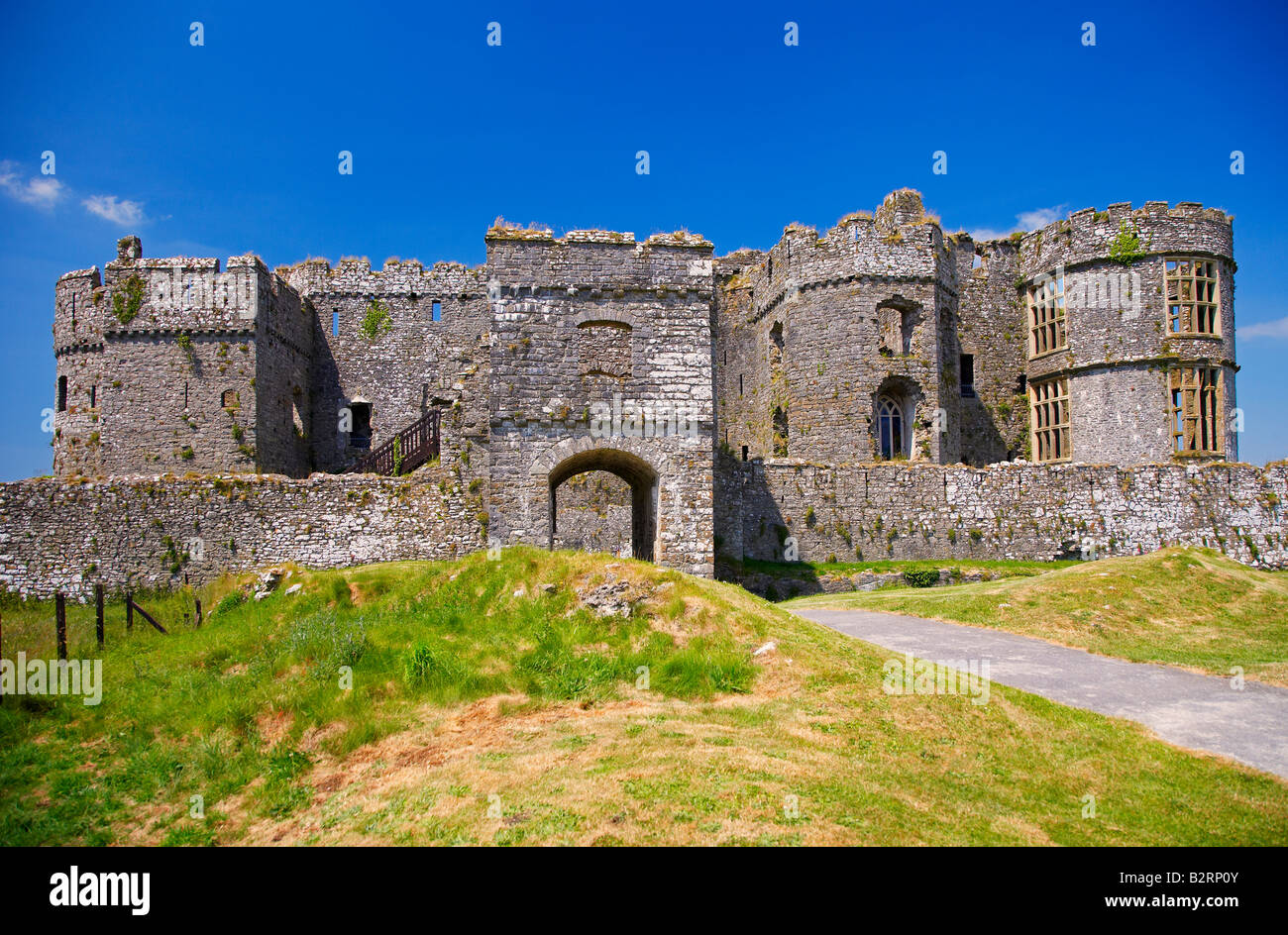 Carew Castle in Wales, UK Stockfoto