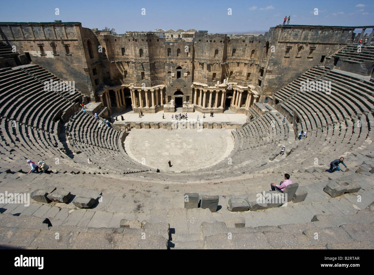 Antike römische Theater in Bosra in Syrien Stockfoto