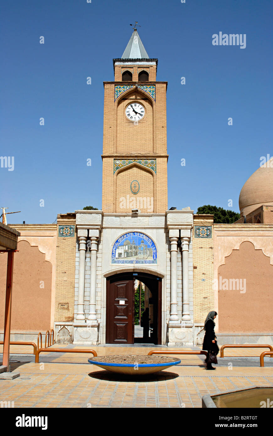 Iran Esfahan - Kirche Eingang 18. Jahrhundert n. Chr. Stockfoto