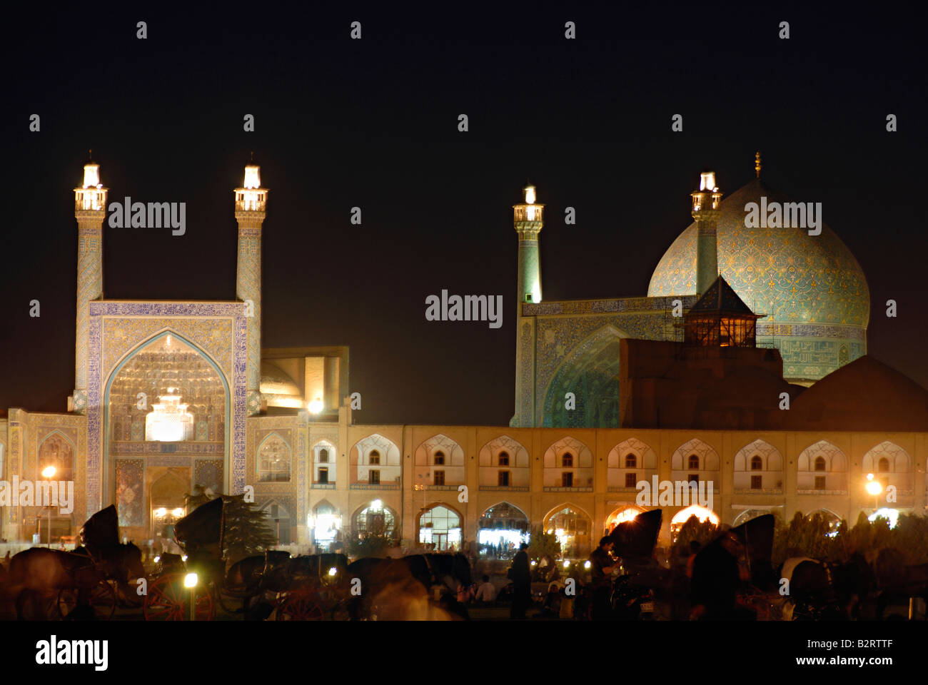 Iran Esfahan - Jame Moschee, allgemeine Ansicht Stockfoto