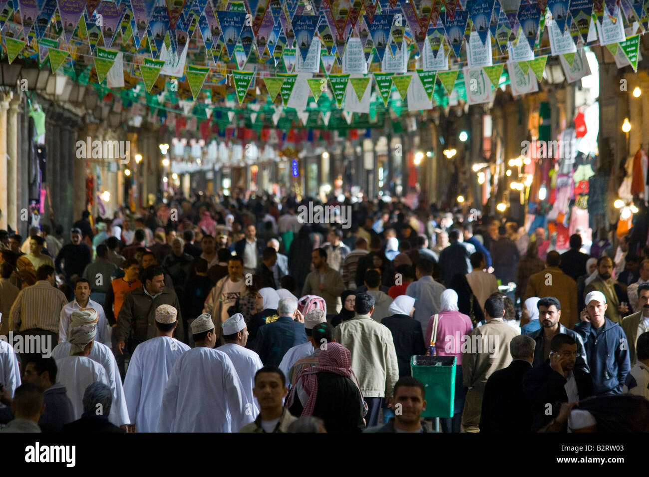 Im Inneren der Hamidiyya Souk in der Altstadt von Damaskus-Syrien Stockfoto