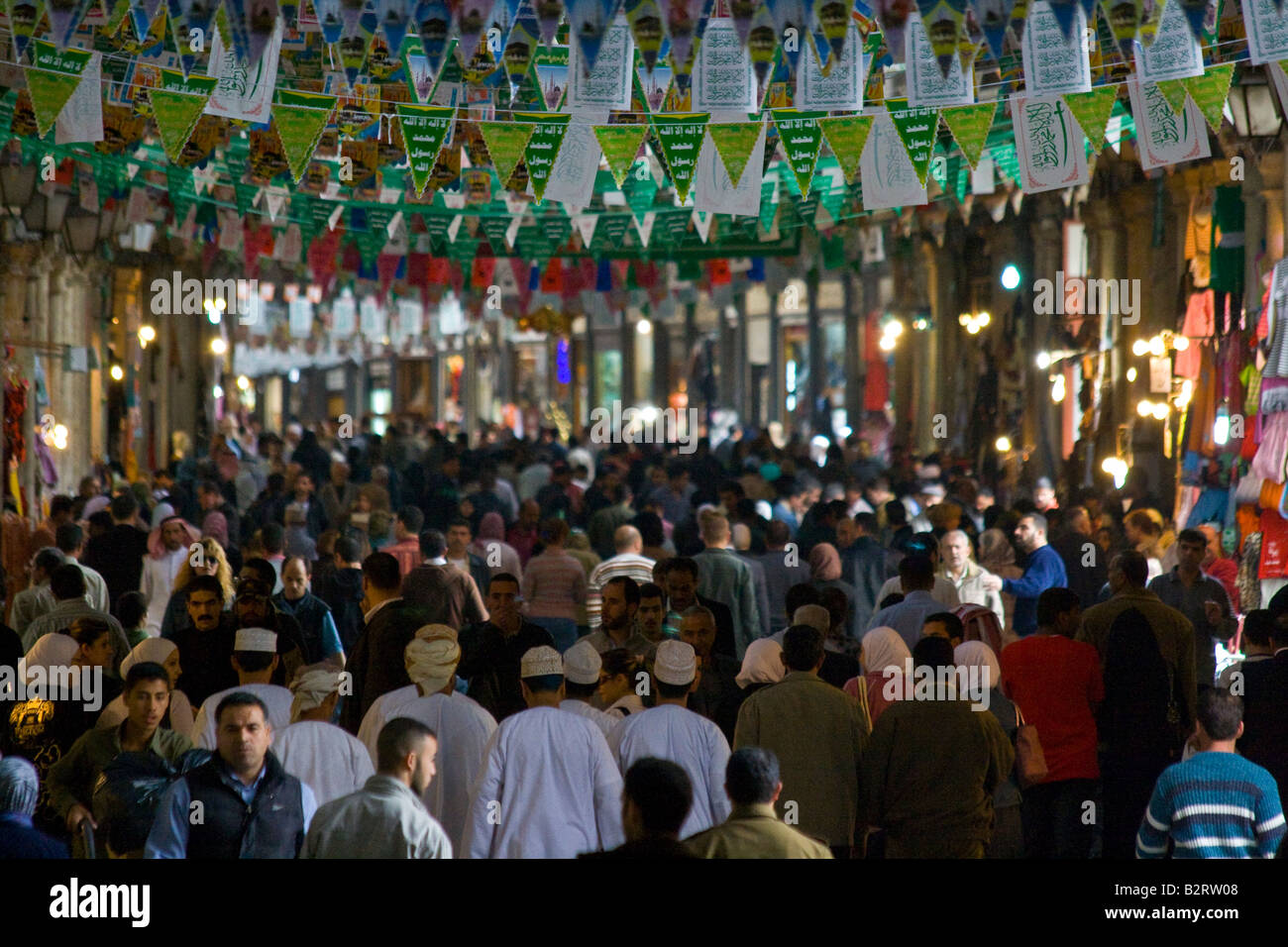 Im Inneren der Hamidiyya Souk in der Altstadt von Damaskus-Syrien Stockfoto